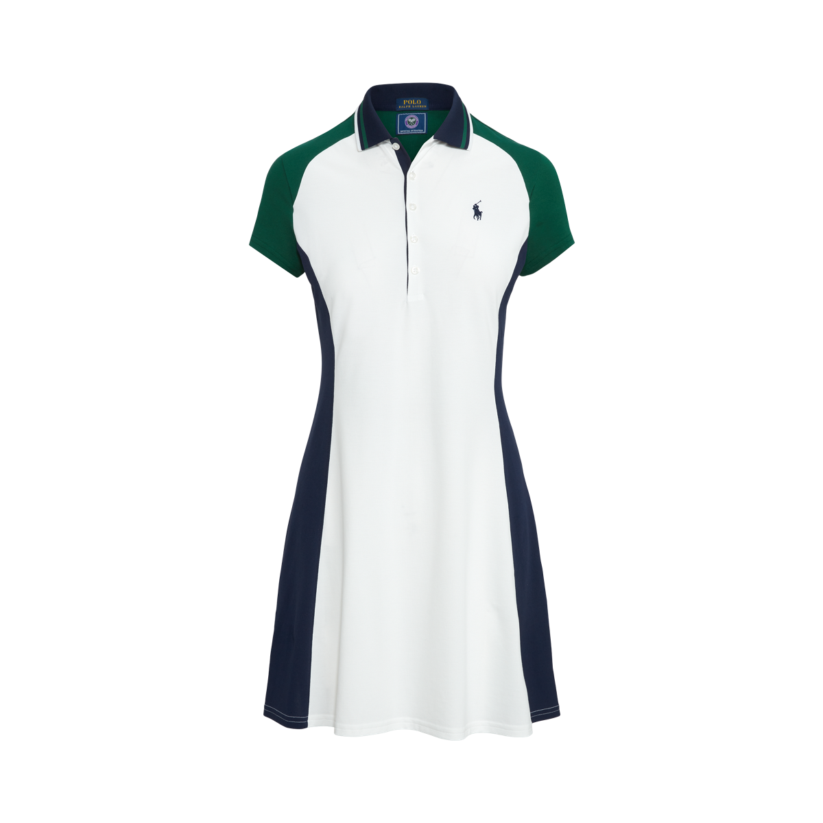 Wimbledon Piqué Short-Sleeve Polo Dress