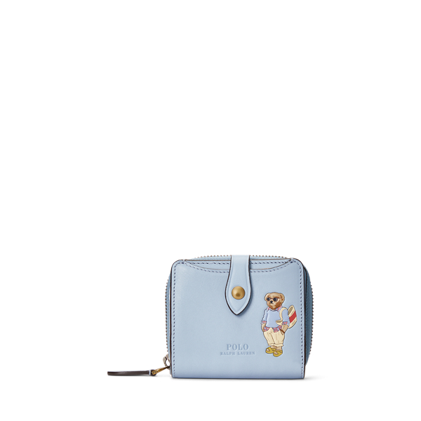 Summer Cable Polo Bear Compact Wallet