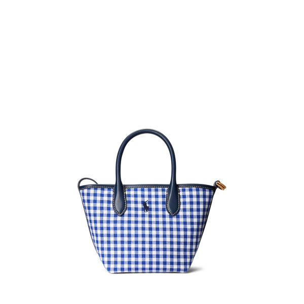 Kleine Bellport draagtas met ginghamruit Polo Ralph Lauren in 1