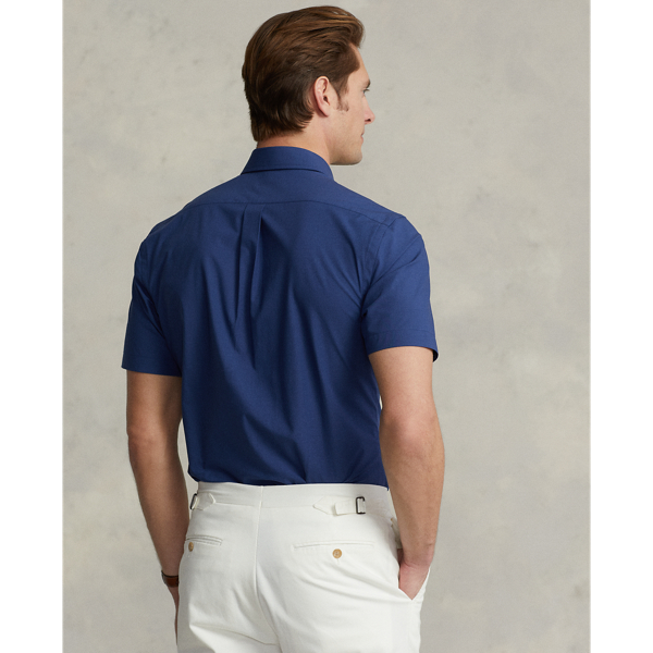 Light Navy Slim Fit Stretch Poplin Shirt Polo Ralph Lauren 5