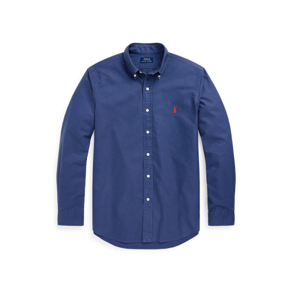 Slim Fit Garment-Dyed Oxford Shirt