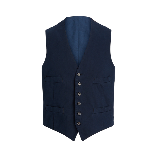 Garment-Dyed Stretch Chino Waistcoat