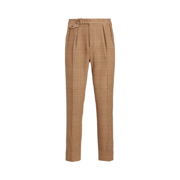 Glen Plaid Silk-Blend Suit Trouser Polo Ralph Lauren 1