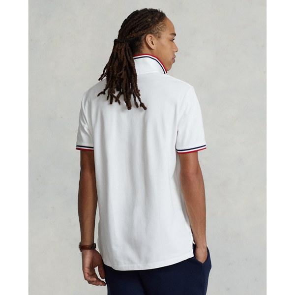 Polo ajust&eacute; Polo Bear Polo Ralph Lauren en Blanc moussaillon actif 5