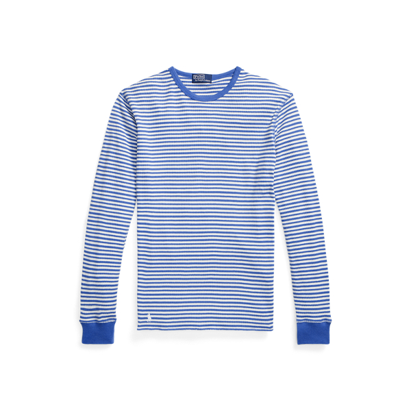 Striped Waffle-Knit Crewneck Polo Ralph Lauren 1