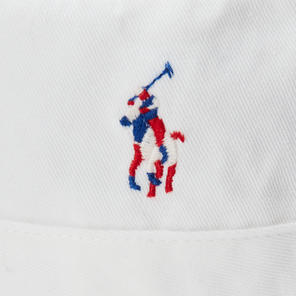 Ceramic White Signature Pony Bucket Hat Polo Ralph Lauren 3