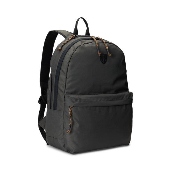 Charcoal Grey Canvas Backpack Polo Ralph Lauren 3