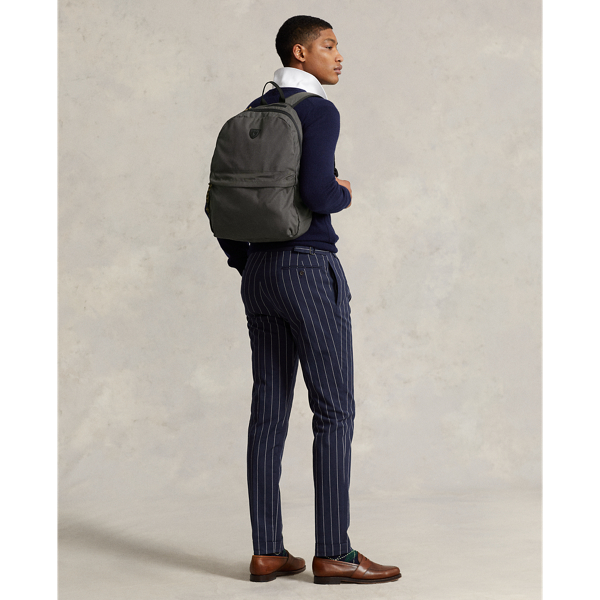 Charcoal Grey Canvas Backpack Polo Ralph Lauren 8