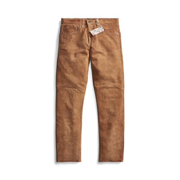 Slim Fit Stretch Suede Pant