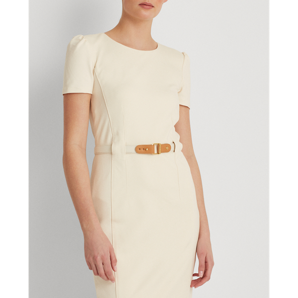 Pont&eacute;-Kleid mit G&uuml;rtel Lauren in Mascarpone-Creme 6
