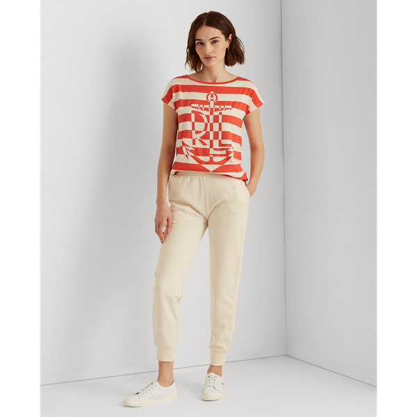 Hyannis Port Orange/Masc Graphic Cotton-Blend Tee Lauren 3