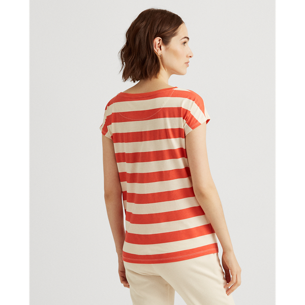 Hyannis Port Orange/Masc Graphic Cotton-Blend Tee Lauren 4