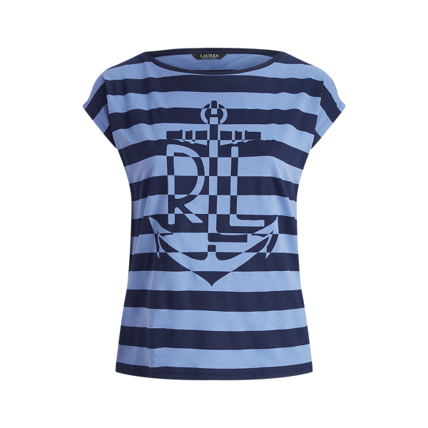 Graphic Cotton-Blend T-shirt Lauren Woman 1