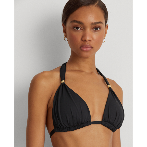 Neckholder-Bikinitop Lauren in Schwarz 5