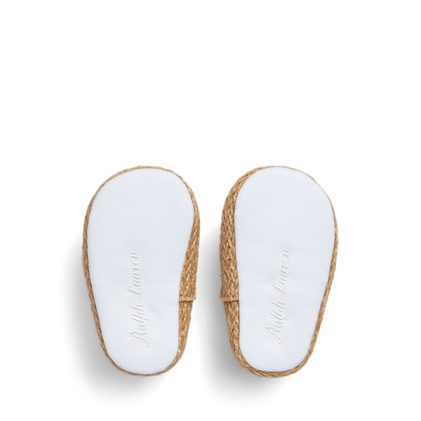 White Swiss Dot Textile Bowman Swiss Dot Espadrille Baby Girl 5
