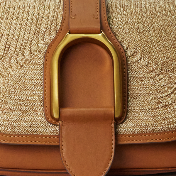 Schultertasche Welington aus Stroh Ralph Lauren Collection in Natur 6