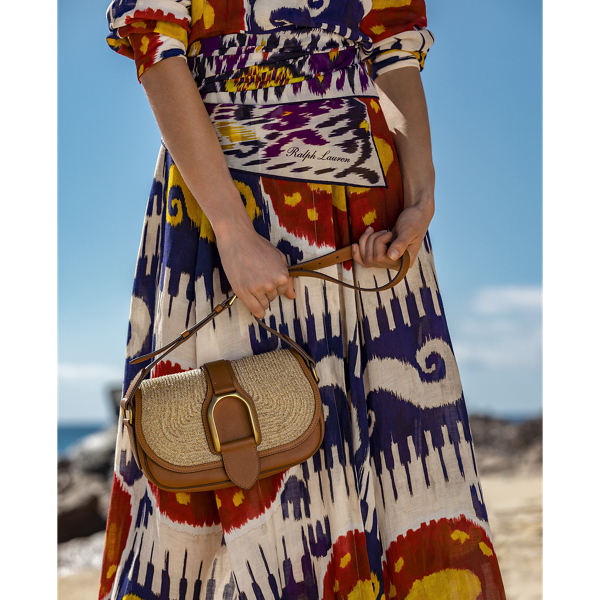 Schultertasche Welington aus Stroh Ralph Lauren Collection in Natur 7