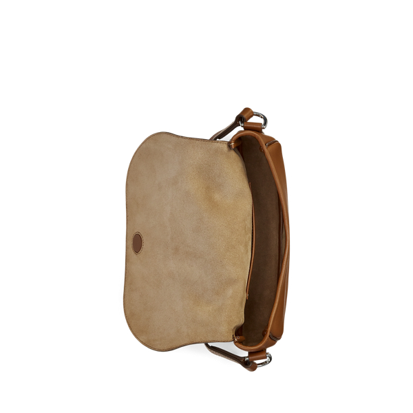 Schultertasche Welington aus Kalbsleder Ralph Lauren Collection in White/RL Gold 5