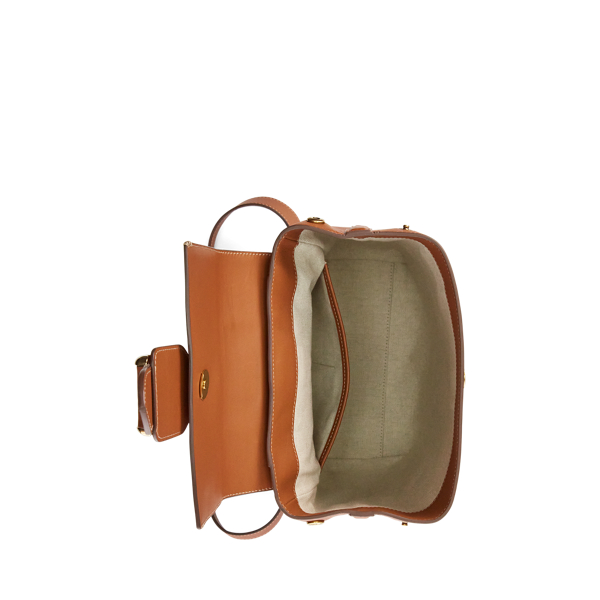 Gold Calfskin Welington Backpack Ralph Lauren Collection 4