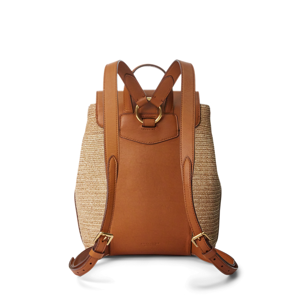 Natural Straw Wellington Backpack Ralph Lauren Collection 4