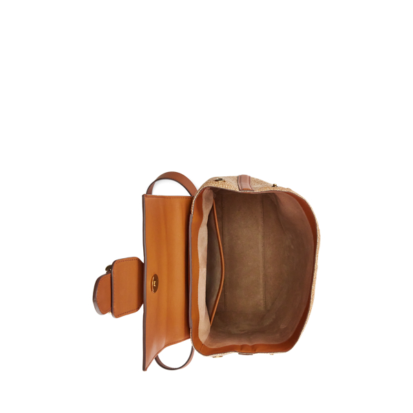 Natural Straw Wellington Backpack Ralph Lauren Collection 5