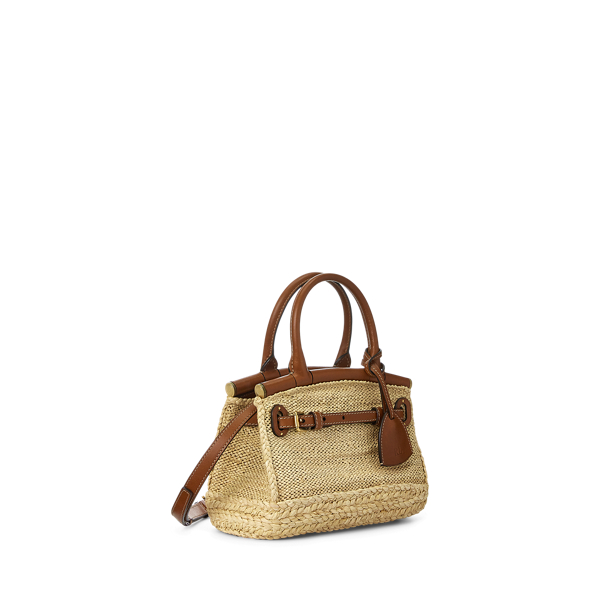 Raffia/RL Gold RL50 Raffia Mini Bag Ralph Lauren Collection 3
