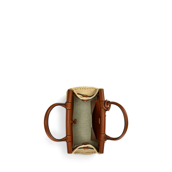 Raffia/RL Gold RL50 Raffia Mini Bag Ralph Lauren Collection 5