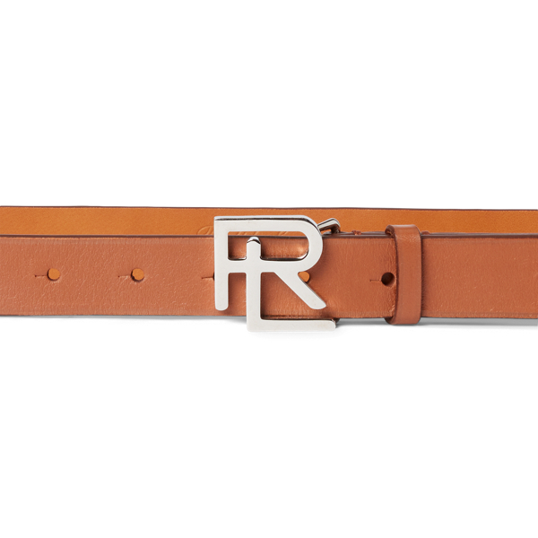Schmaler RL-G&uuml;rtel aus Kalbsleder Ralph Lauren Collection in Gold 2