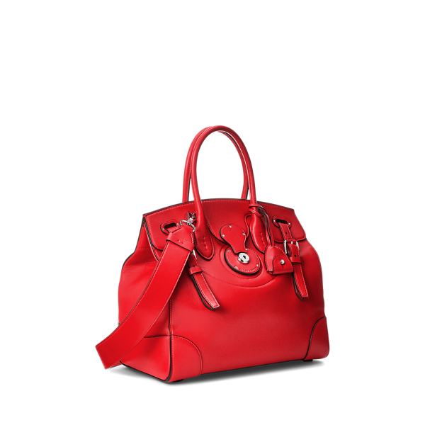 Soft Ricky 33 en vachette Ralph Lauren Collection en Rouge coquelicot 3