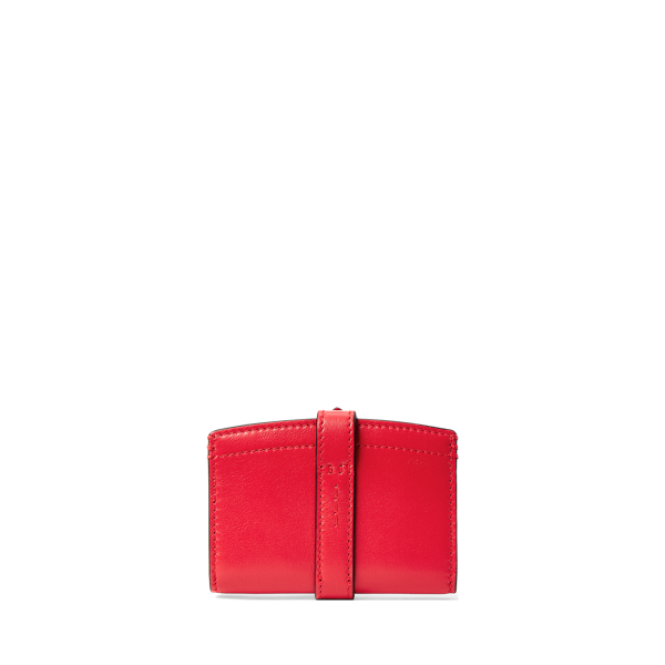 Kartenetui Welington aus Kalbsleder Ralph Lauren Collection in Mohnrot 2