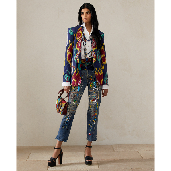 Myles Embellished Ikat-Print Jacket for Women | Ralph Lauren® TN