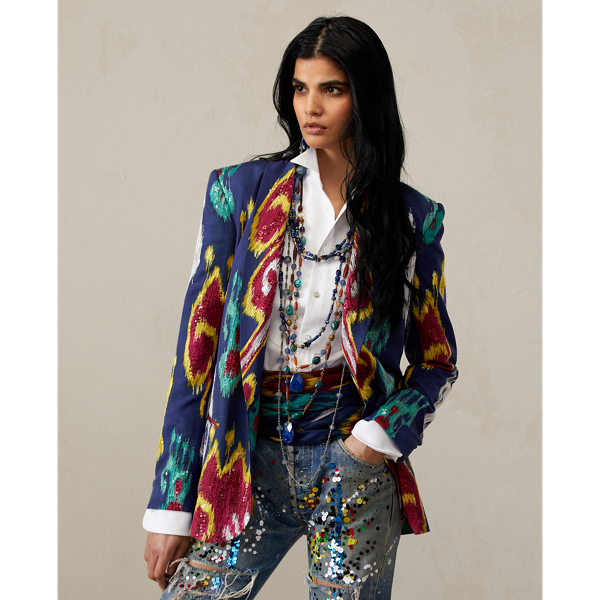 Myles Embellished Ikat-Print Jacket for Women | Ralph Lauren® CH