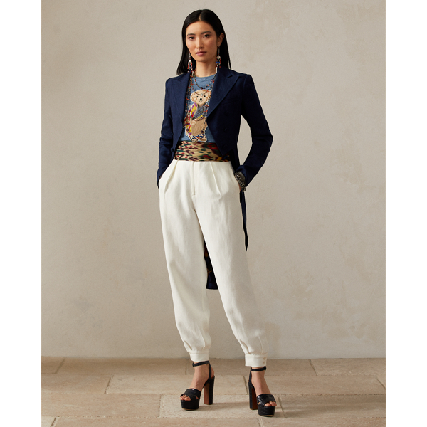 T-shirt Island Polo Bear en coton Ralph Lauren Collection en Bleu cendr&eacute; 4