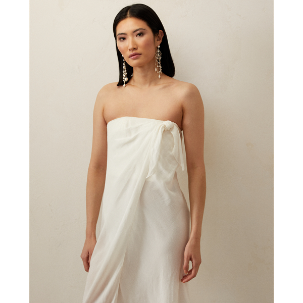 Robe du soir Brigitta en voile de lin