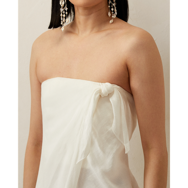 Robe du soir Brigitta en voile de lin