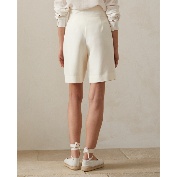 Off White Francine Silk Short Ralph Lauren Collection 5