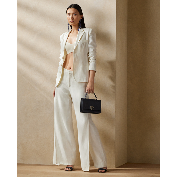 Off White Skye Linen Canvas Jacket Ralph Lauren Collection 4