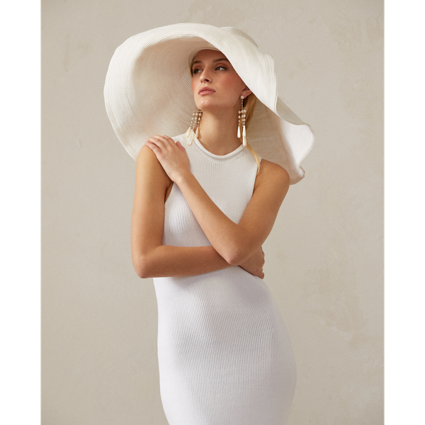 &Auml;rmelloses Pulloverkleid Ralph Lauren Collection in Wei&szlig; 4