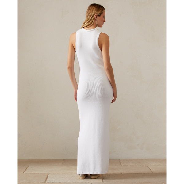 &Auml;rmelloses Pulloverkleid Ralph Lauren Collection in Wei&szlig; 5