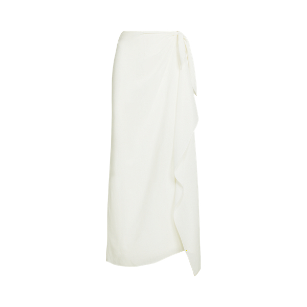 Off White Danyelle Linen Voile Maxiskirt Ralph Lauren Collection 2