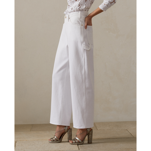 Jean large Dyllon Ralph Lauren Collection en Blanc cass&eacute; 5