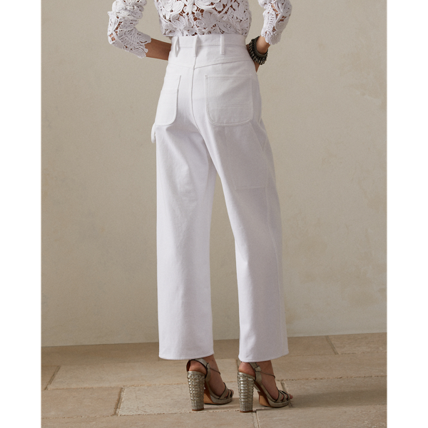 Jean large Dyllon Ralph Lauren Collection en Blanc cass&eacute; 6