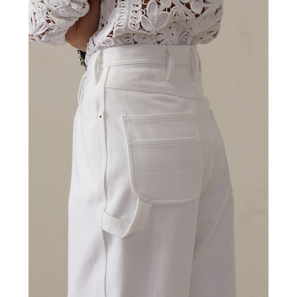 Jean large Dyllon Ralph Lauren Collection en Blanc cass&eacute; 7