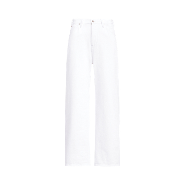 Jean large Dyllon Ralph Lauren Collection en Blanc cass&eacute; 2