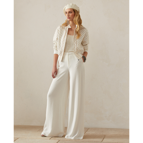 White Juliet Nappa Leather Bomber Jacket Ralph Lauren Collection 4