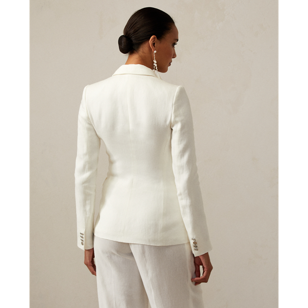 Off White Camden Linen Canvas Jacket Ralph Lauren Collection 5