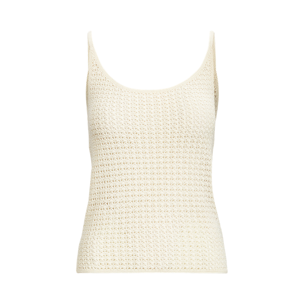 &Auml;rmelloser, geh&auml;kelter Seidenpullover