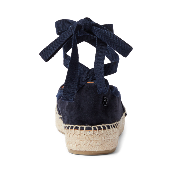 Marine Navy Barra Suede Espadrille Ralph Lauren Collection for summer 3