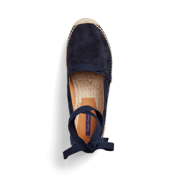 Marine Navy Barra Suede Espadrille Ralph Lauren Collection for summer 4