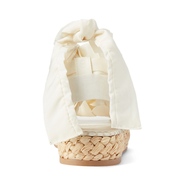 White Lilyann Ikat-Print Sandal Ralph Lauren Collection 3